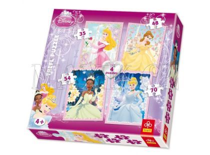 Trefl Puzzle 4v1 Disney Princezny