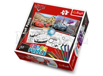 Trefl Puzzle Color Cars 2x48 dílků