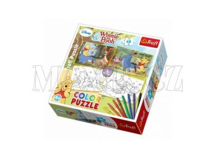 Trefl Puzzle Color Medvídek Pú 2x48 dílků