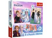 Trefl Puzzle Disney Princezny 2v1 + pexeso
