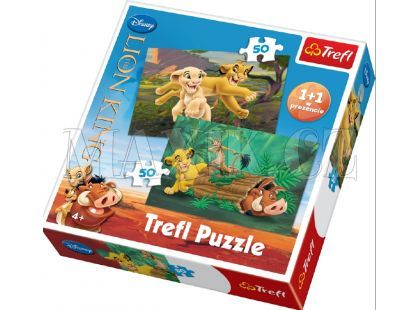 Trefl Puzzle Lví král 2x50 dílků