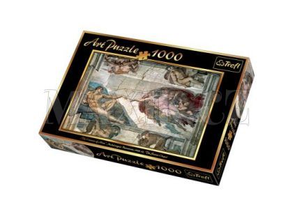 Trefl Puzzle Michelangelo Stvoření Adama 1000 dílků