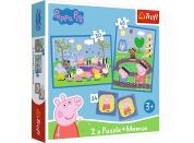 Trefl Puzzle Prasátko Peppa 2v1 + pexeso