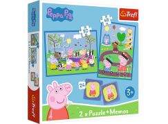 Trefl Puzzle Prasátko Peppa 2v1 + pexeso