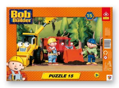 Trefl Puzzle s rámečkem Bořek Stavitel 15 dílků