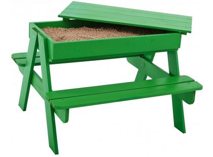 Trigano Dřevěný stoleček s lavicemi a úložným prostorem