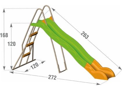 Trigano Klouzačka 250 cm Toboggans - Poškozený obal