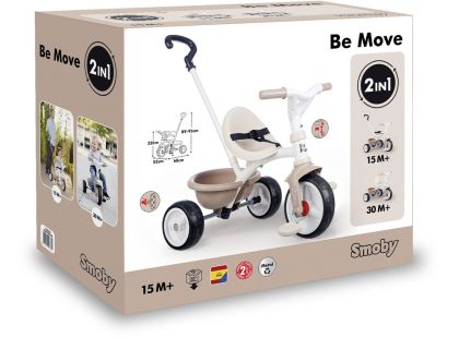 Tříkolka Be Move béžová