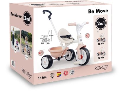 Tříkolka Be Move růžová