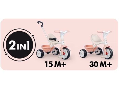 Tříkolka Be Move růžová