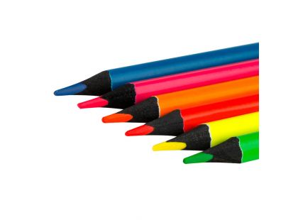 Trojhranné pastelky Neon 6 barev 3mm