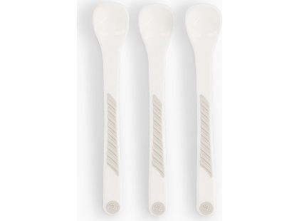 Twistshake lžička na krmení 3ks bílá