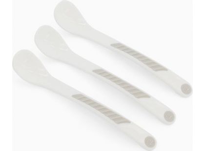 Twistshake lžička na krmení 3ks bílá