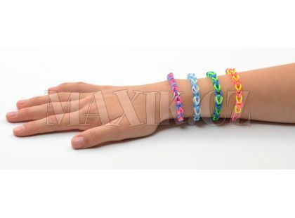 Udělej si svůj náramek 300ks gumiček sáček