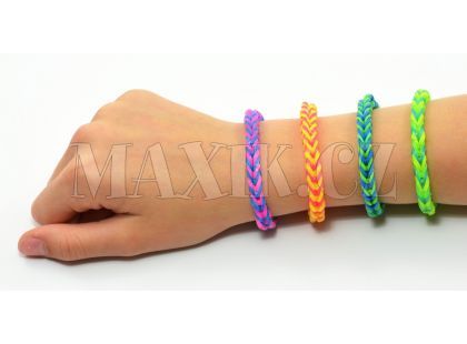 Udělej si svůj náramek 300ks gumiček sáček