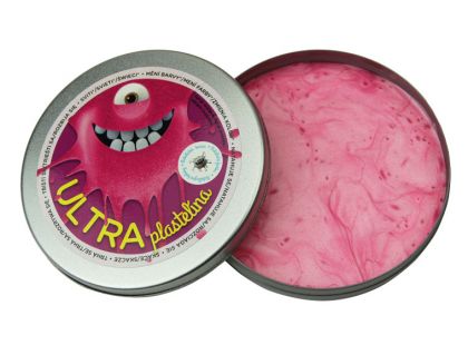 Ultra Plastelína Metalická 80g - Růžová