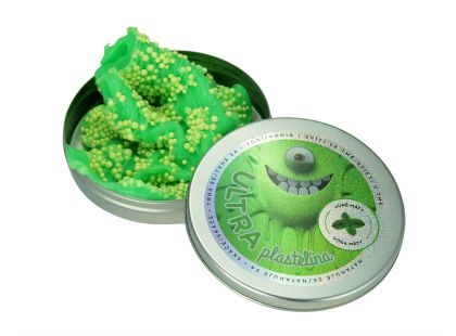 Ultra Plastelína s vůní a glitry - Svítící ve tmě 50 g - Borůvka - Poškozený obal