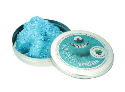 Ultra Plastelína s vůní a glitry - Svítící ve tmě 50 g - Vanilka - Poškozený obal