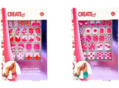 Umělé samolepící nehty 18 ks Create it!