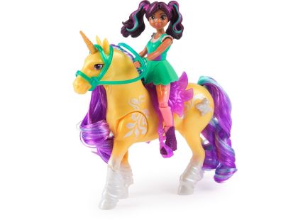 Unicorn Academy Ava a jednorožec Leaf svítící obrázek