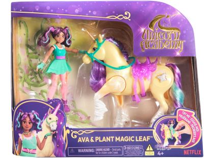 Unicorn Academy Ava a jednorožec Leaf svítící obrázek