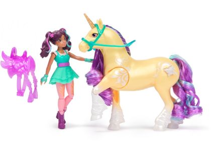 Unicorn Academy Ava a jednorožec Leaf svítící obrázek