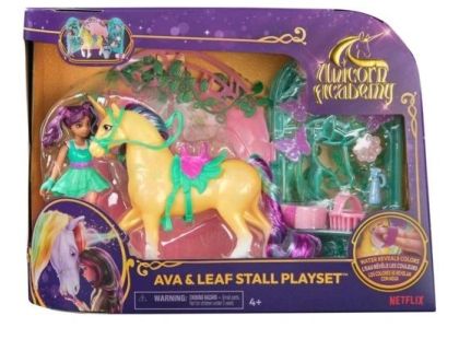 Unicorn Academy malá stáj s jednorožcem měnícím barvy