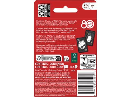 Uno 80. výročí Mattel