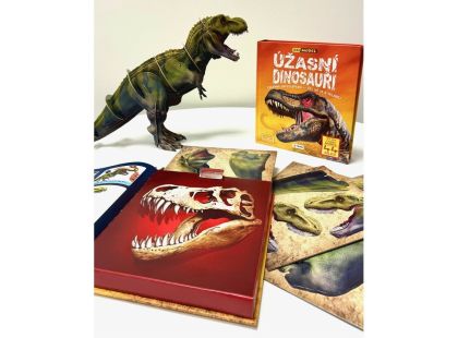 ÚŽASNÍ DINOSAUŘI - 3D MODEL - Zábavní encyklopedie, čti, uč se a skládej
