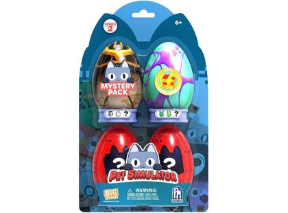 Vajíčka s figurkami Pet simulator 4 ks