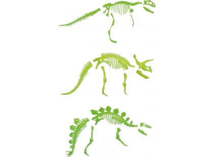 Vejce dinosaurus svítící skládačka žluté