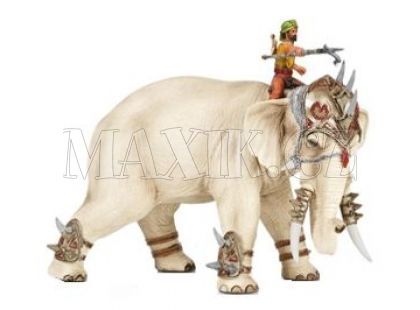 Velký bojový slon s bojovníkem Schleich
