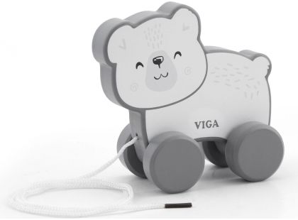 Viga Dřevěná tahačka lední medvěd - Poškozený obal