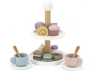 Viga Dřevěný čajový set 0946