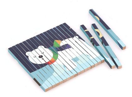 Vilac Dřevěná 4D skládačka Zvířátka