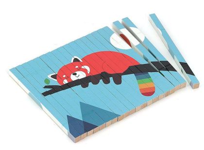 Vilac Dřevěná 4D skládačka Zvířátka