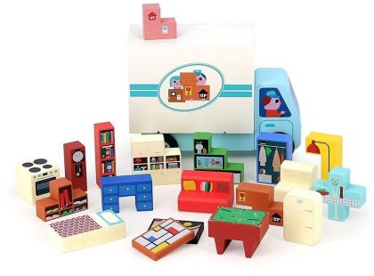 Vilac Dřevěná logická hra Nalož to správně! Stěhováci