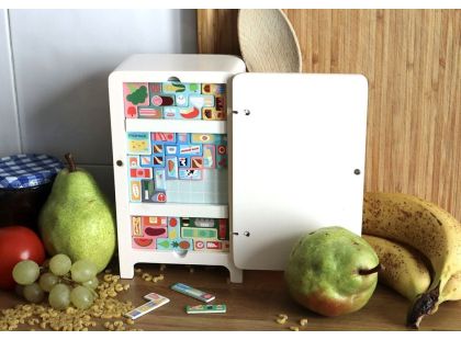 Vilac Dřevěná magnetická hra Ulož to správně! Lednička