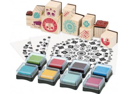 Vilac Dřevěná razítka oblékání a doplňky