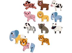 Vilac Dřevěné magnetky Legrační zvířátka
