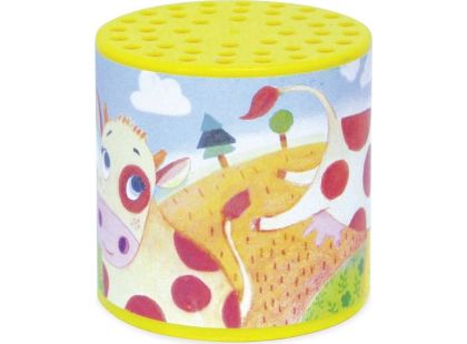 Vilac Plechovky se zvukem kravičky žlutá