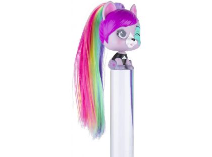 VIP Pets mini pejsek extra dlouhé vlasy Světle růžová