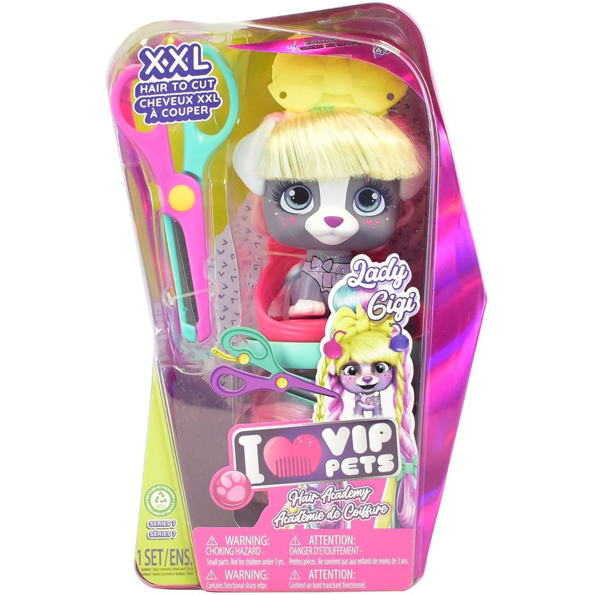 VIP Pets VIP figurka mazlíčka s vlasovým studiem Lady Gigi