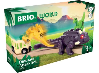 Vlaková sada dinosauří útok