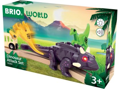 Vlaková sada dinosauří útok