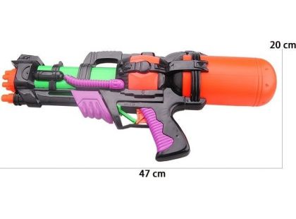 Vodní pistole 46 cm oranžová nádrž