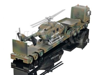 Vojenské nákladní auto + tank/helikoptéra 50cm Dickie 3534750