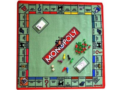 Vopi Monopoly koberec s figurkami 92 x 92 cm