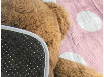 Vopi Ultrasoft koberec Medvídek růžový 130x180 cm