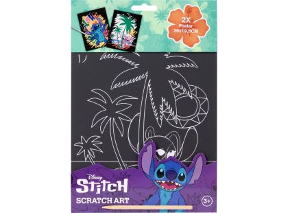 Vyškrabávací obrázky Stitch 2ks